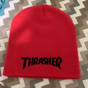 Black & Red  Beanie